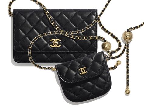 chanel waist pouch|chanel pouch with chain.